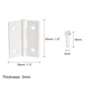 sourcing map 4 x Acrylic Hinges 1.8 x 1.5 Inch
