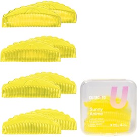 CURACORO Protectores para Lifting de Pestañas, 8 Unidades/4 Tamaños, Varillas para Lifting de Pestañas, Almohadillas para Rizar Y Levantar Pestañas, Varillas de Silicona Reutilizables para Laminación