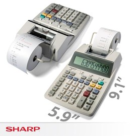 Sharp EL-1750V Calculadora de impresión bicolor 2 líneas/segundo 3" negro/rojo