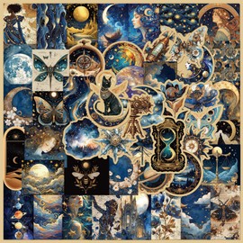 TELAIN 50-Piece Graffiti Sticker Set, Aesthetic Anime Stickers for Water Bottles, Laptops, Kindle, Skateboards, Guitar Scrapbooks, Waterproof Vinyl Cosmos