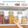 Vtopmart 78oz Glass Food Storage Jars with Airtight Clamp Lids,