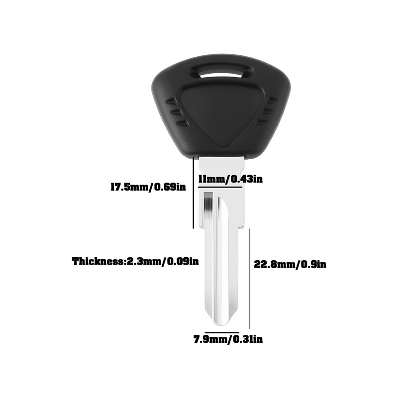 The Lord of the Tools Motorcycle ZD24R Blank Uncut Key