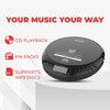 Coby CD Player Portable with Bluetooth & Wireless Earbuds, Wired