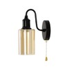 VinTopsh Vintage Glass Wall Sconces with Pull Chain Switch,Bathroom Vanity