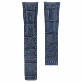 Ewatchparts 19-20-21-22mm Leather Watch Band Strap With Deployment Clasp Compatible With Tag Heuer Carrera