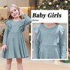 TATAKERI Toddler Baby Girl Dress Long Sleeve Baby Sweater Dress