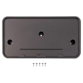 TRQ Front License Plate Bracket Black Compatible with 2010-2013 Ford Transit Connect FO1068130