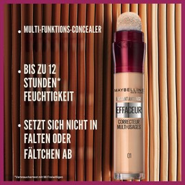 Maybelline New York Concealer Fluid - Instant Anti-Age L'Effaceur - Beige Rose (01) - 6.8ml