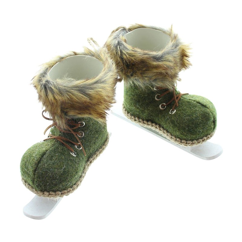 FRANK FLECHTWAREN Winter Decoration, Hanging Ice Skates, Set of 2,