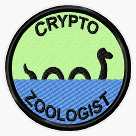 Leyland Designs Cryptozoologist Geek Merit Badge Bumper Sticker Window Water Bottle Decal 5""