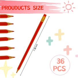 LCPQMZGH 36 Pcs Erasable Checking Pencils, Pre-Sharpened, for Marking, Coloring, Tests, Grading, Office, School (Multicolor)