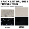 3PCS Double Sided Lint Remover Clothes Brush, Clothes Brush Fluff