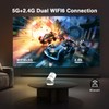 GKLPO Built-in Apps Projector 4K with WiFi 6 and Bluetooth,
