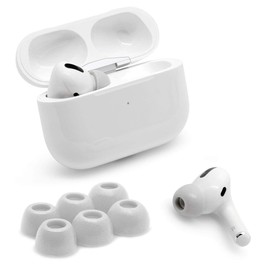 Eartune Fidelity UF-A Memory Foam Tips for AirPods Pro (1st & 2nd Gen) – Built-in Wax Guard, Enhanced Comfort, Secure Fit, Rich Bass, Case-Compatible – 3 Pairs - Small, [Grey]