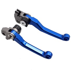 Krace CNC Motorcross Dirt Bike Pivot Brake Clutch Levers Set Fit For Yamaha TTR 230 2003-2017 w/ 7/8" 22mm Rubber Hand Grips
