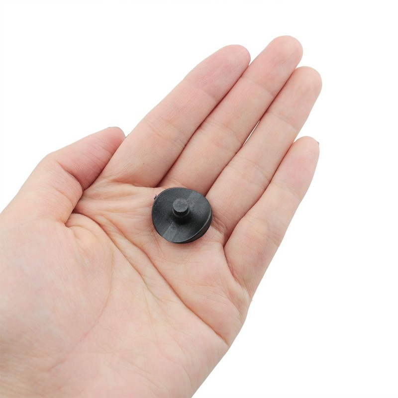 HJGarden 20pcs 3/4" Coved Stem Natural Bumper Glide Black Increased