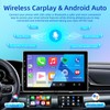 NHOPEEW Single Din 10 Inch Touchscreen Car Radio with Wireless