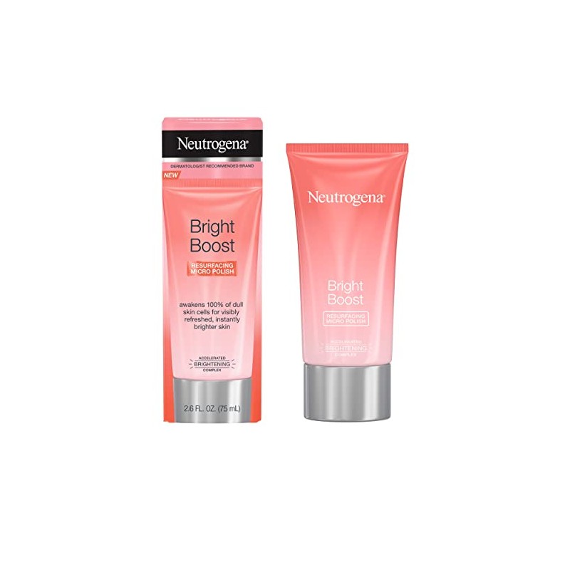 Neutrogena Bright Boost Resurfacing Facial Exfoliator with Glycolic and Mandelic