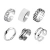 YFFSFDC 6 Piece Ring, Accessories, Fashion Ring, Popular Set, Adjustable,