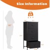 JHK Dresser with 4 Drawers Fabric Storage Tower Organizer Storage