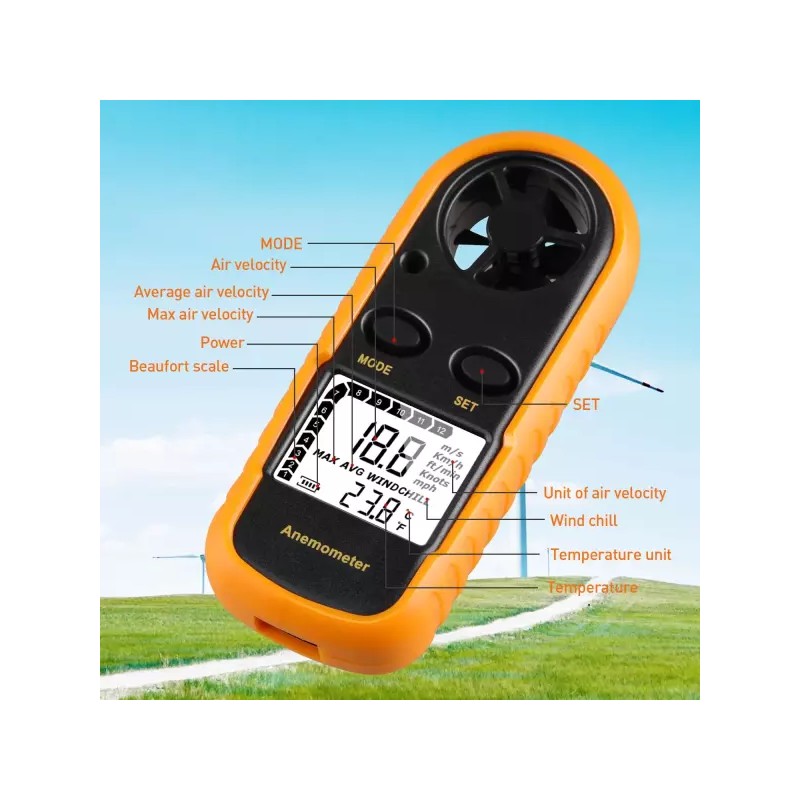 디지털 풍속계 휴대용 Digital Anemometer Portable