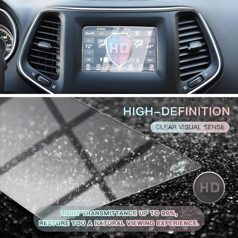 CDEFG for 2019 2020 2021 Cherokee Uconnect Navigation Touchscreen Protector