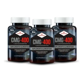 Citrato De Magnesio Vitamínik Cmg-400 3 Pack 180 Cápsulas Sin Sabor