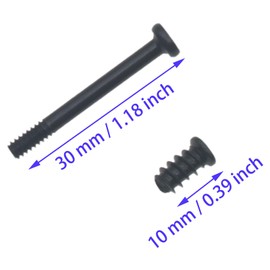 HAJXZH 60 PCS Case Fan Long Short Screws Kit #6-32 x 30 MM and M5x10 MM Computer Chassis Fan Components Black Radiator Fan Screws for Computer Case Fan Mount