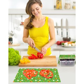 ERKOON Beeswax Paper for Food, Beeswax Cloths, Natural and Cotton for Food Storage, Cheese and Sandwich Packaging, Beeswax Wrap