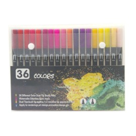 36 Color Double Headed Marker Pen Set for Adult Water Based Inks Portable Paint Marker Pens for Drawing