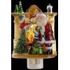 Roman 5.5 Inch Santa by Fireplace Night Light,Glass