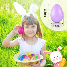 RALLYPANDA 1000cs Empty Plastic Easter Eggs,Bulk Fillable Easter Eggs for Easter Hunt,Basket Stuffers Fillers,Theme Party Favor Decoration,Surprise Eggs,Easter Classroom Prize Supplies