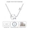 Philip Jones Sterling Silver Friendship Quote Star Necklace