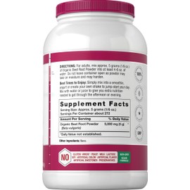 Horbäach Organic Beet Root Powder | 3lb Bulk Supplement | Raw Superfood | Vegan, Non-GMO, and Gluten Free Formula