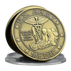 U.S. Army Challenge Coin - Military Medic Coin with 1775 Symbol, for Army Veterans and Soldiers