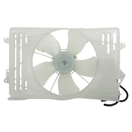 GDSMOTU Engine Radiator Cooling Fan Assembly Fit 2003-2008 for Toyota Corolla 2003-2008 for Pontiac Vibe 2003-2008 for Toyota Matrix, Radiator Fan Assembly Driver Side/LH 63610D090 620-546