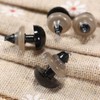 dophee 20Pcs Black Plastic Safety Eyes with Washers, Craft Eyes,