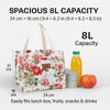Insulated Lunch Bag for Women Men, Reusable Waterproof Cooler Tote