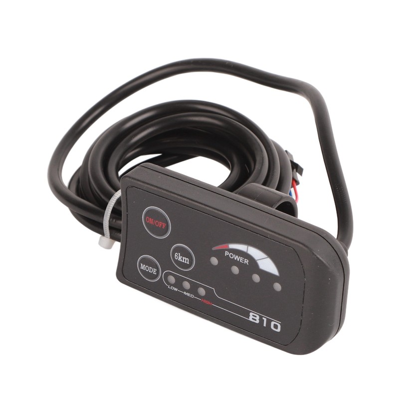 Electric Bicycle 810 LED Display With 5 Wire Cable Control