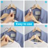 100 PCS Space Saving Hanger Hooks and Clips for Plastic