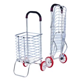 Carrito De Aluminio Plegable Para Mandado Compras 50 Kg