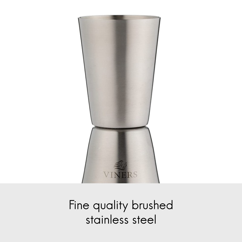 Viners Barware Double Deluxe Dual Spirit Measure Cocktail Jigger |