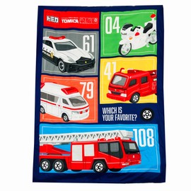 MORIPiLO 4621526 Tomica Emergency Vehicle Duvet Cover, Single, 51.2 x 70.9 inches (130 x 180 cm), Junior, Children, Character Goods, Navy, Morishita