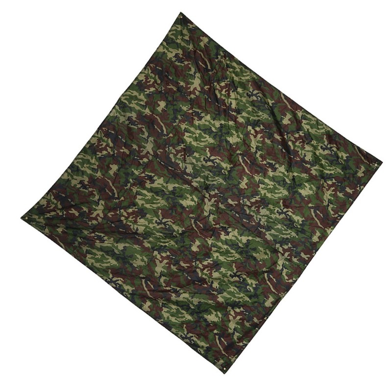 Camouflage Outdoor Portable Lightweight Rainproof Mat RainTent Tarp Shelter (2*2m)