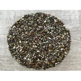 GAF TREASURES 0.5 Pound Natural Semi Tumbled Rhyolite Gemstone Chips, Crushed Mini Rhyolite Crystals, Undrilled Crystal Chips (Rhyolite)