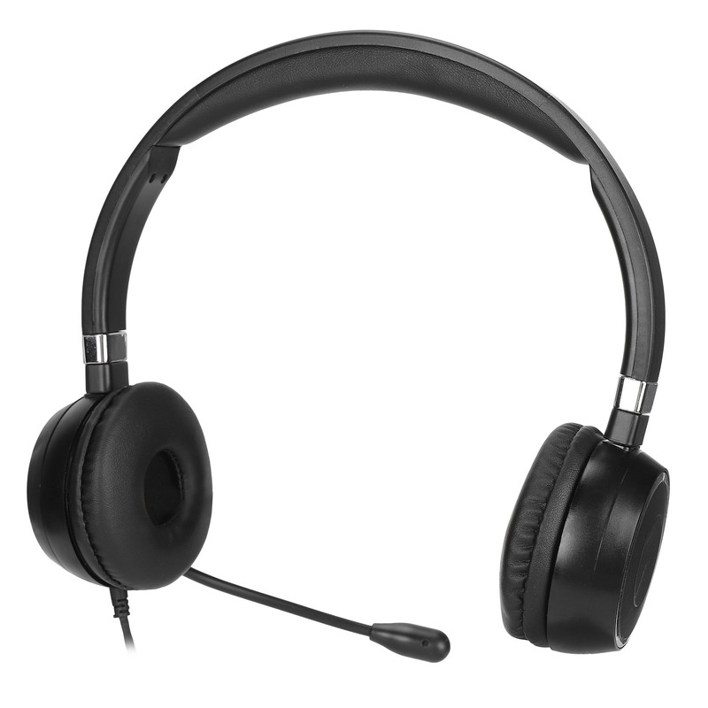 Binaural Headset Office Headset with Mic and Audio Control for