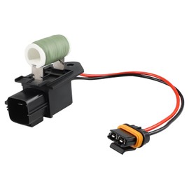 WMPHE Radiator Fan Blower Motor Relay Resistor Compatible with 2009-2021 Chrysler 300 Dodge Charge Challenger Replacement for 68050128AA Cooling Fan with Wiring Harness