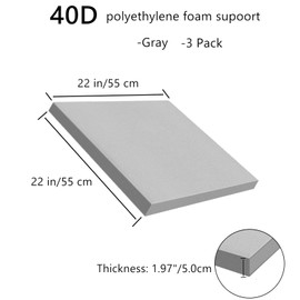 TFONSIGI 22" X 22" Couch Cushion Support for Sagging Seat, 40D High Density Foam Sofa Cushion Support, 3 Pcs Sag Repair Pad, Furniture Seat Under Cushions Supporter