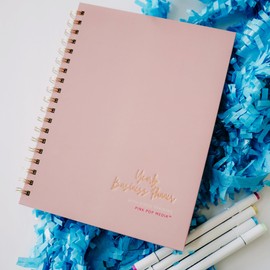 Yearly Business Planner for Female Entrepreneurs – Digital Goal, Blog, Social & Content Calendar Organizer + Audio Training System