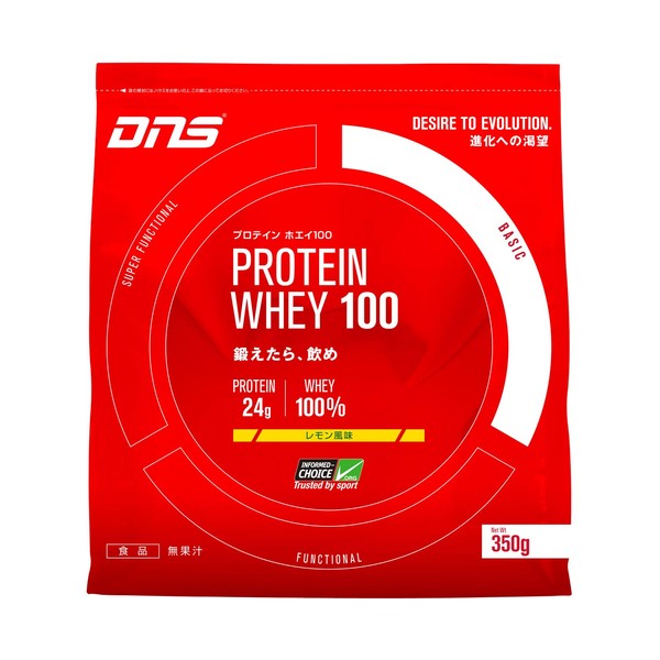 DNS Protein Whey 100, Lemon Flavor, 12.3 oz (350 g), 10 Servings, Protein, Muscle Training